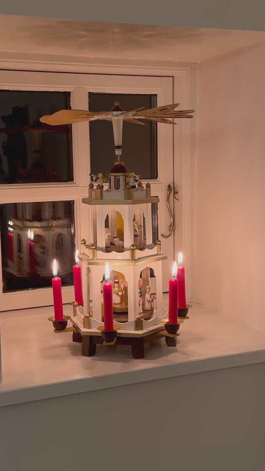 White and Brown pyramid