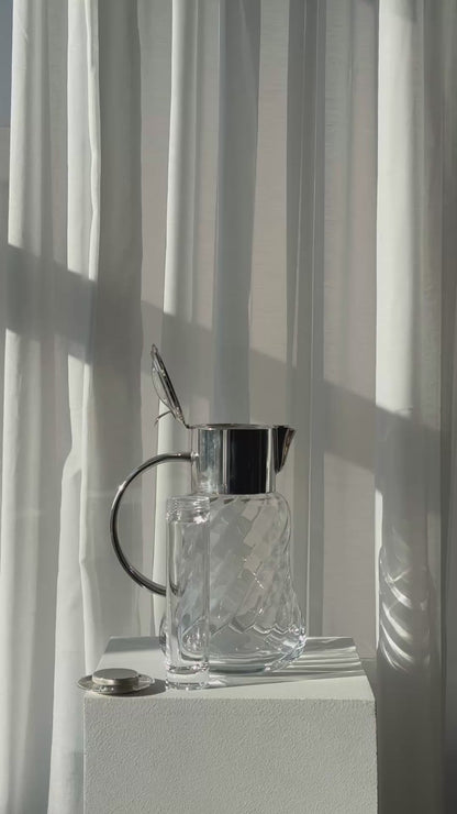 Silver plated swirl jug
