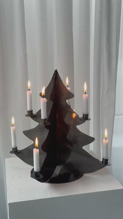 Handmade metal three