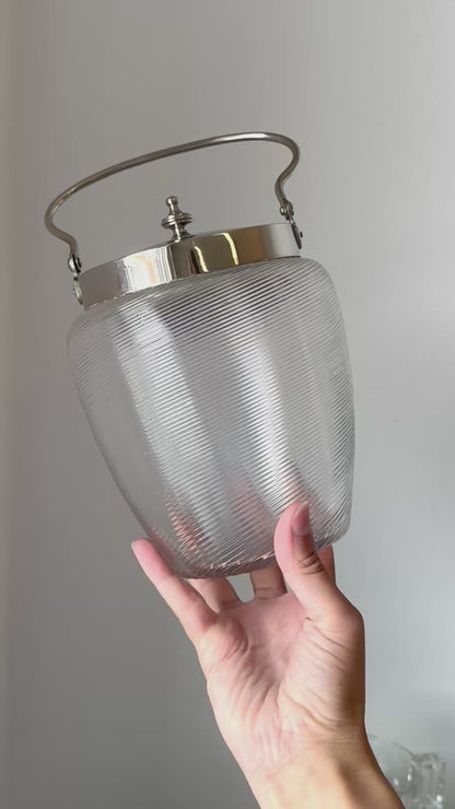 Antique glass jar