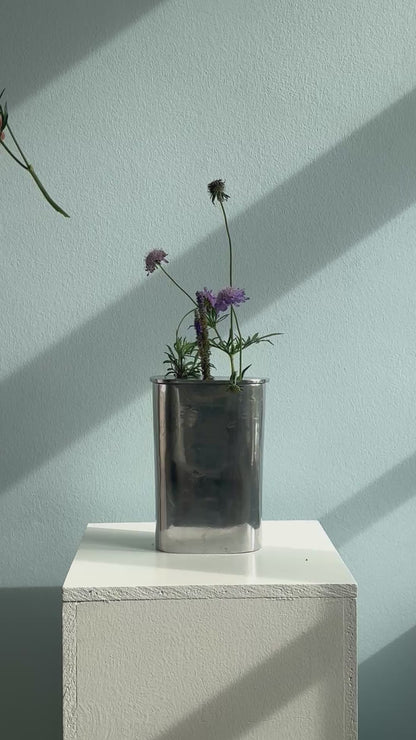 Vintage aluminium vase
