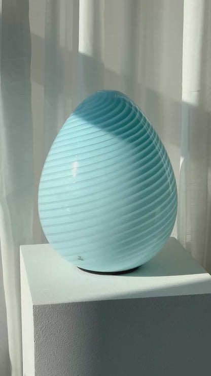 Vintage Murano egg lamp